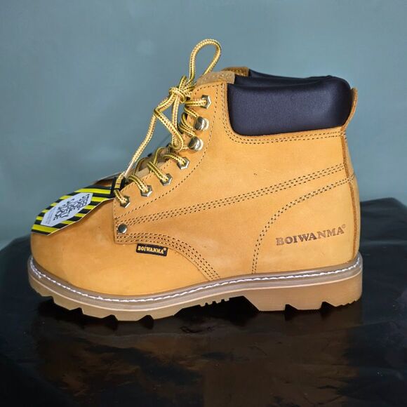 BOIWANMA Steel Toe Work Boot Men\'s Size: 8.5 M main image 11